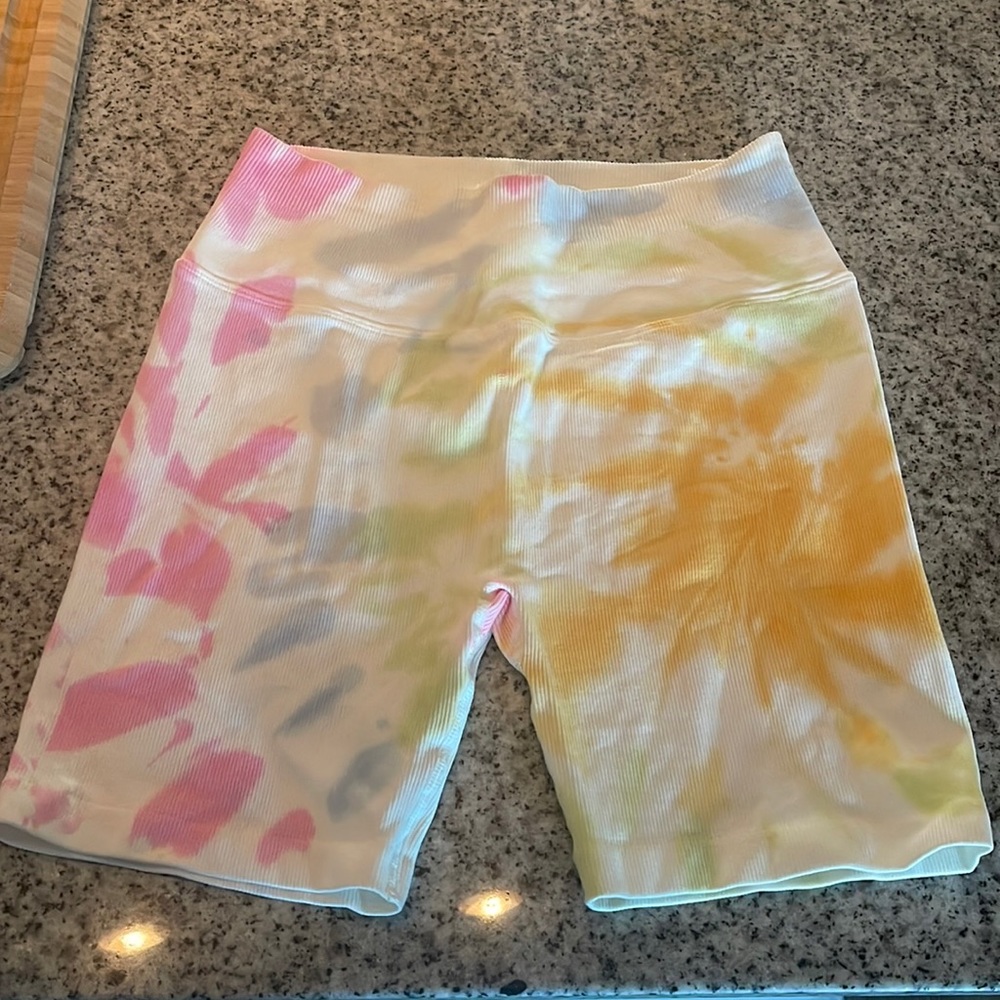 tie dye biker shorts